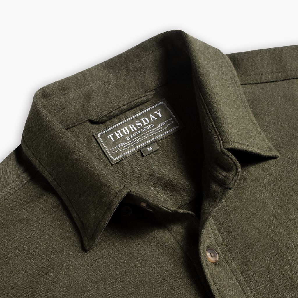 Everyday Button-Down Shirt | Olive (Two Pocket) - Image 4