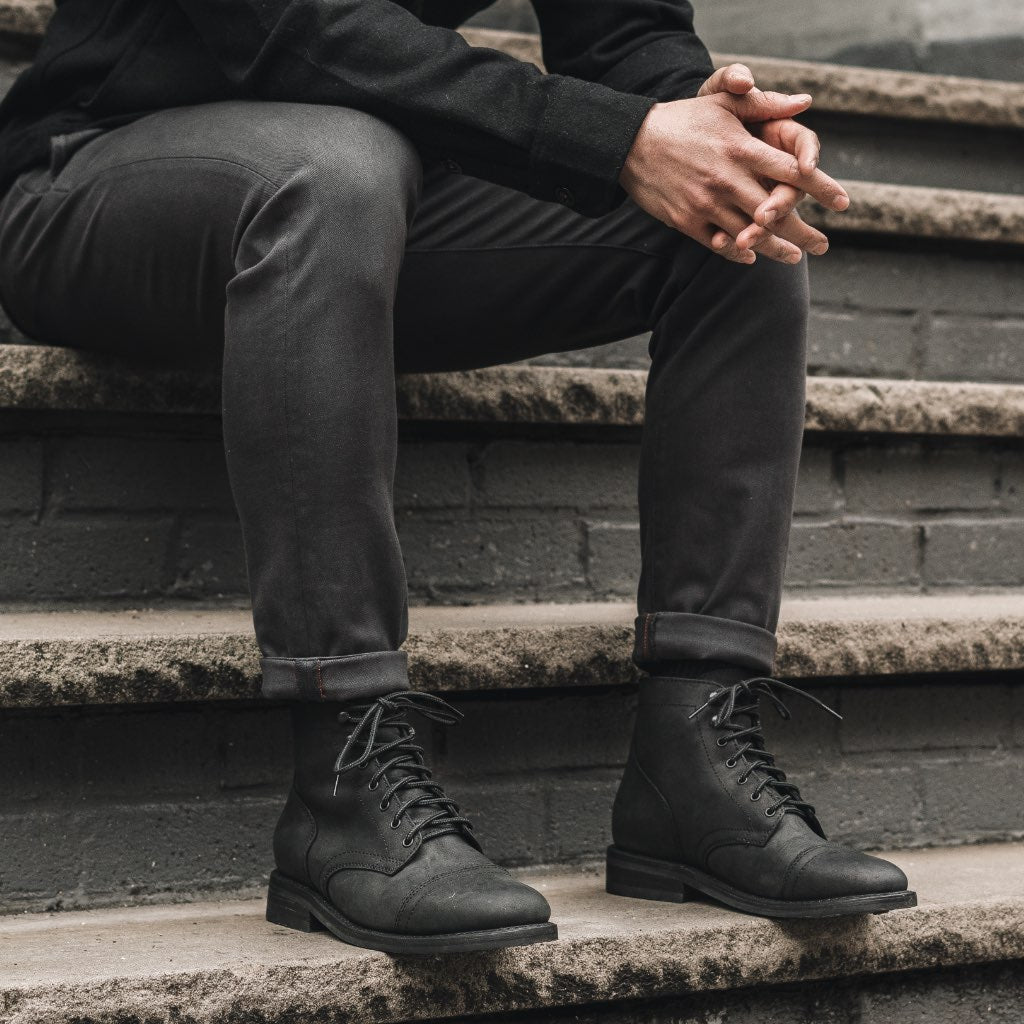 Kato Axe Slim Fit Chinos | Charcoal - Image 6