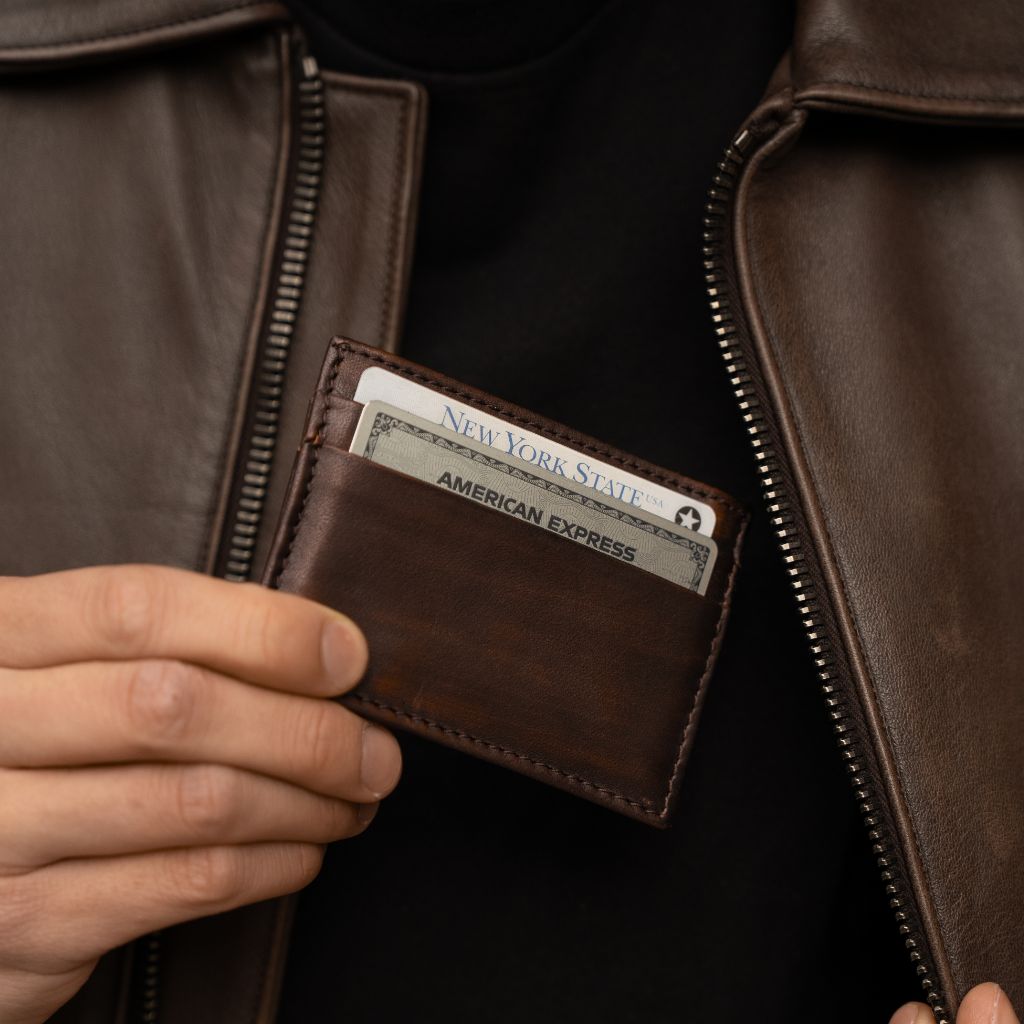 Leather Card Holder | Black Coffee - Image 6