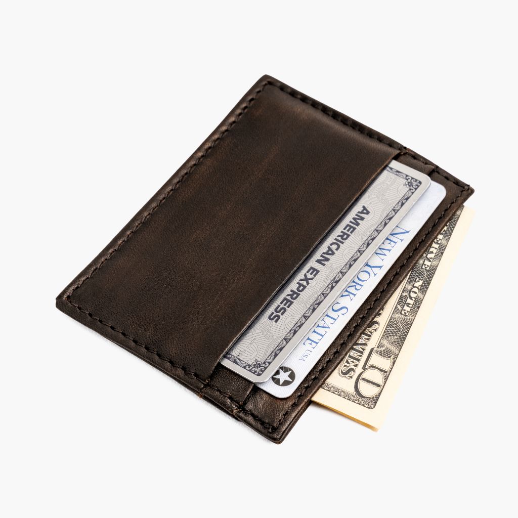 Leather Card Holder | Black Coffee - Image 4