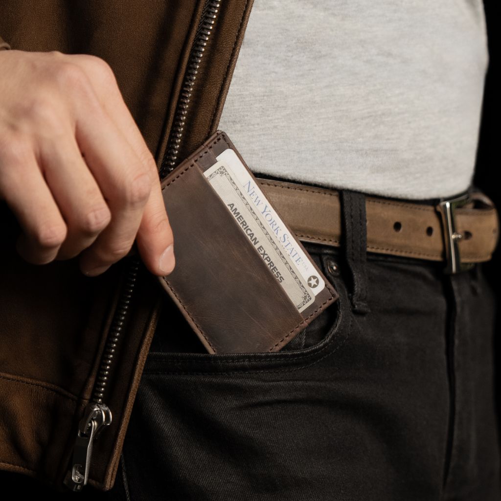 Leather Card Holder | Tobacco - Image 6