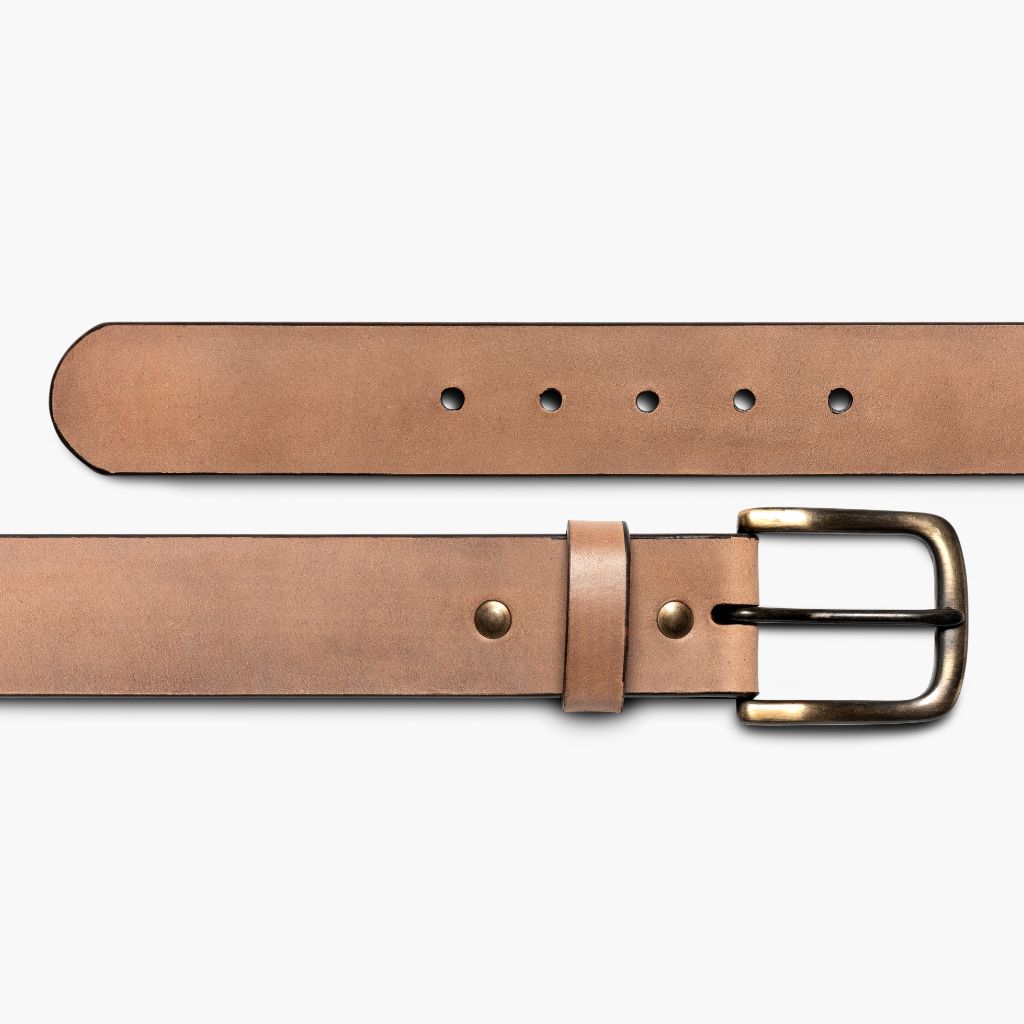 Men's Heritage Leather Belt | Natural - Image 3