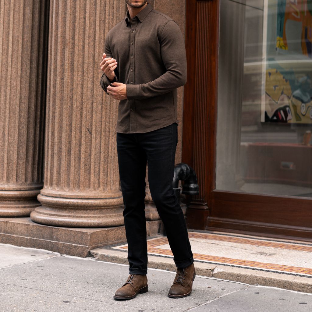 Everyday Button-Down Shirt | Brown - Image 8