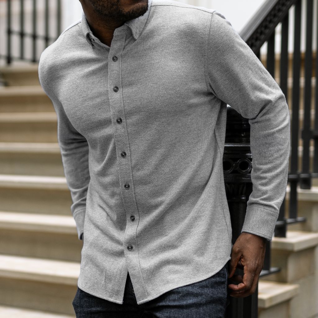 Everyday Button-Down Shirt | Light Grey - Image 6