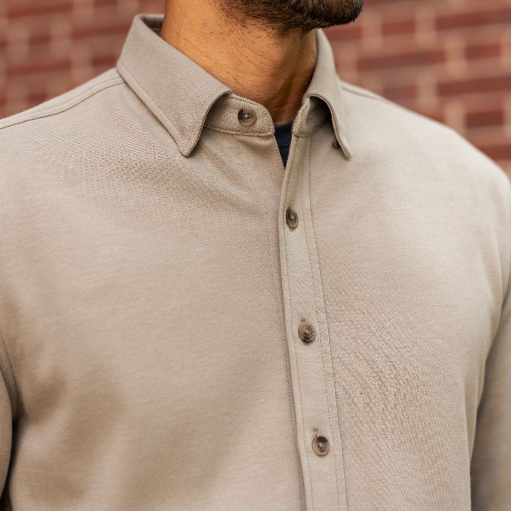 Everyday Button-Down Shirt | Taupe - Image 7
