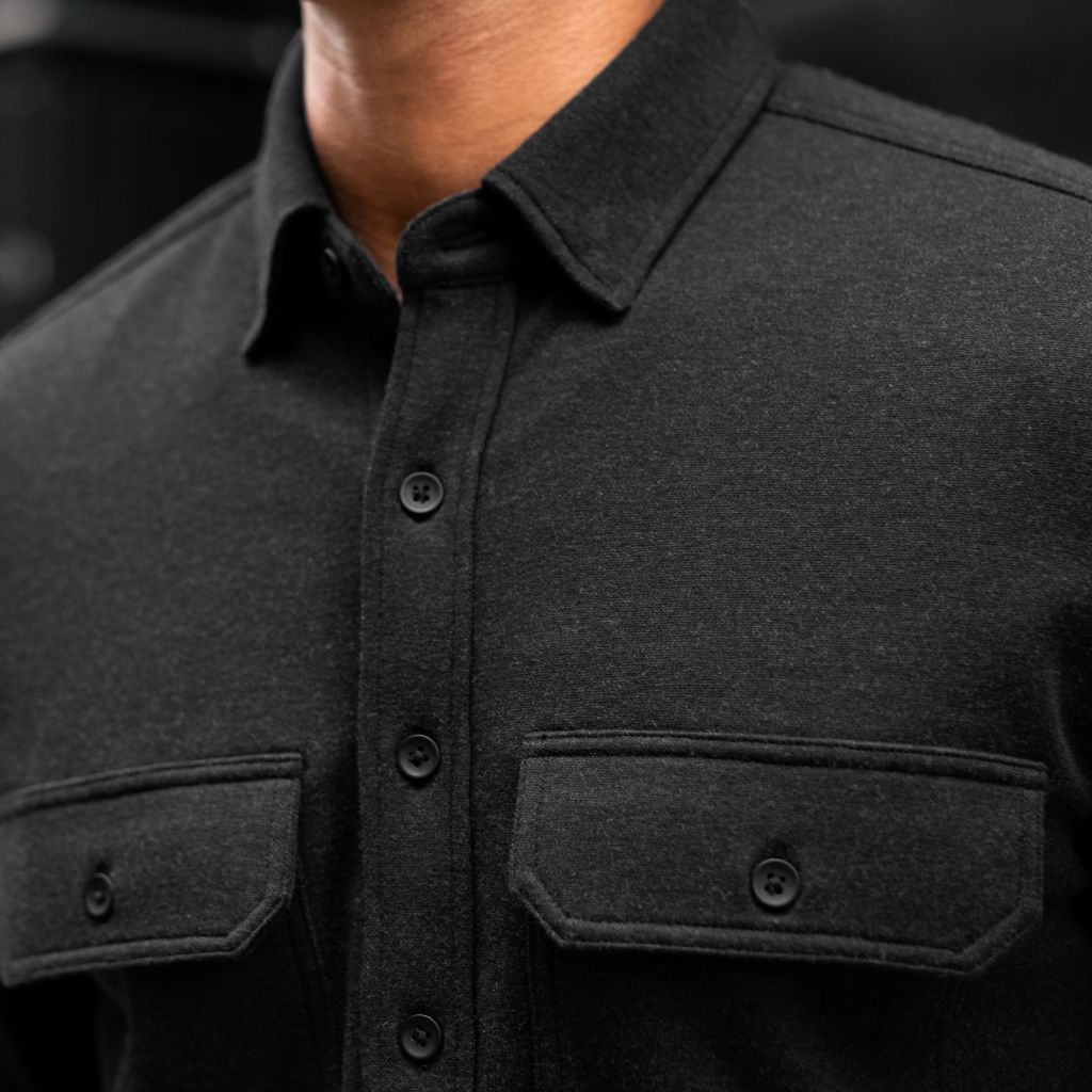 Everyday Button-Down Shirt | Black (Two Pocket) - Image 7