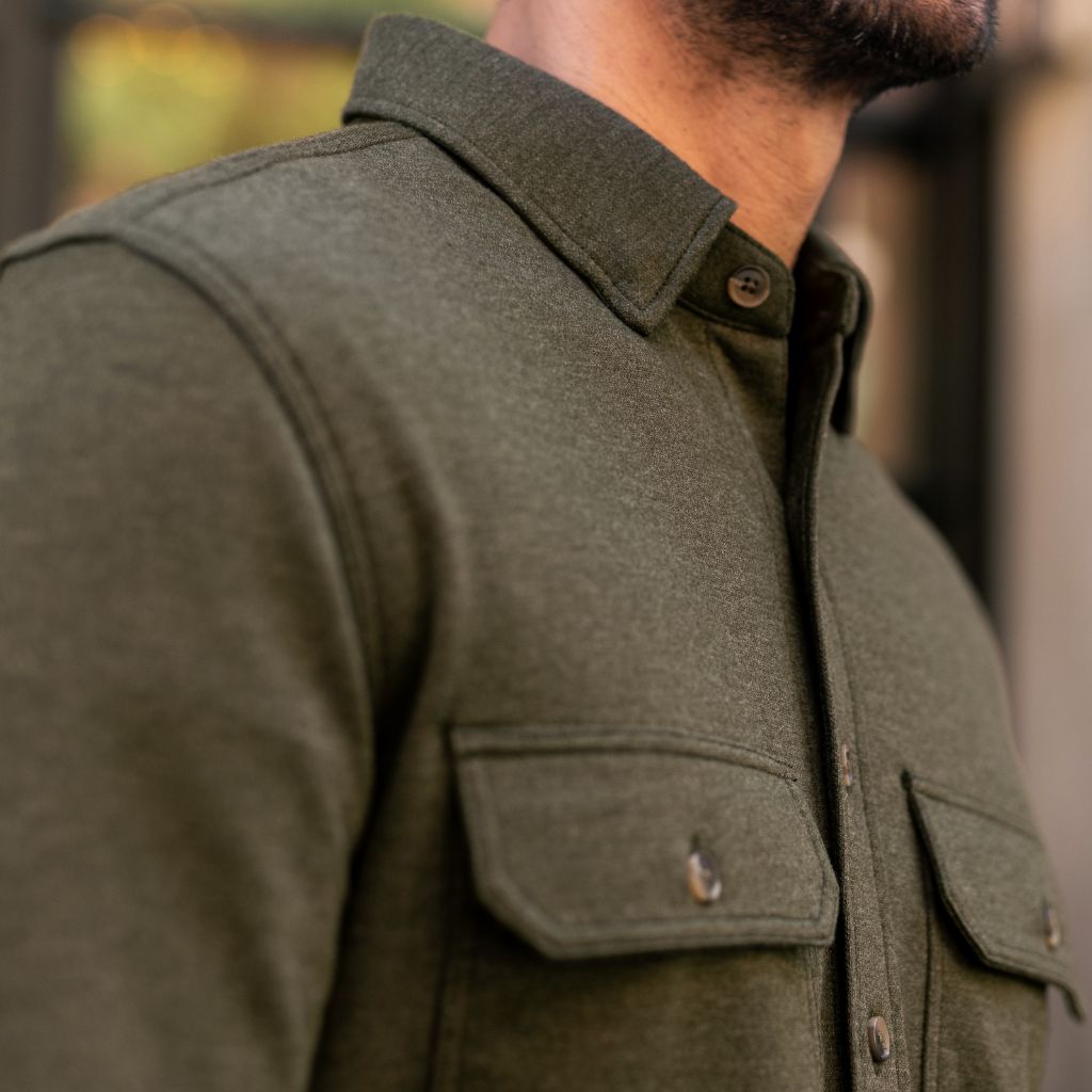 Everyday Button-Down Shirt | Olive (Two Pocket) - Image 7