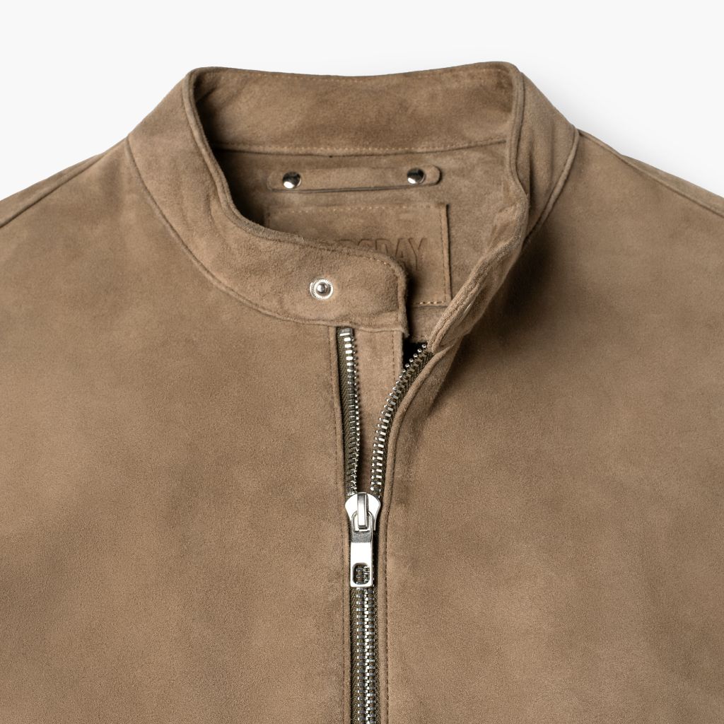 Racer Jacket | Taupe - Image 7