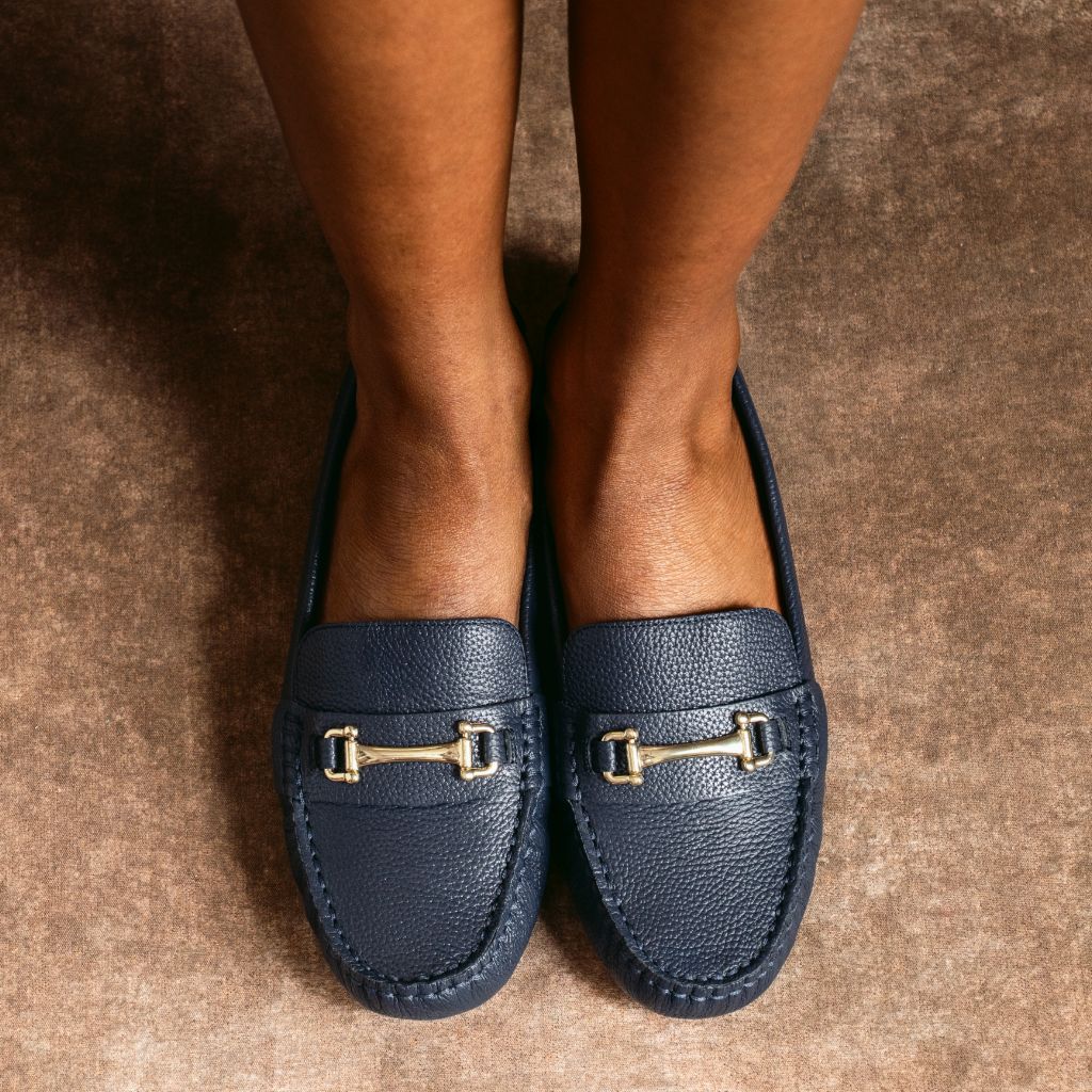 Driving Loafer | Navy & Gold - Image 7