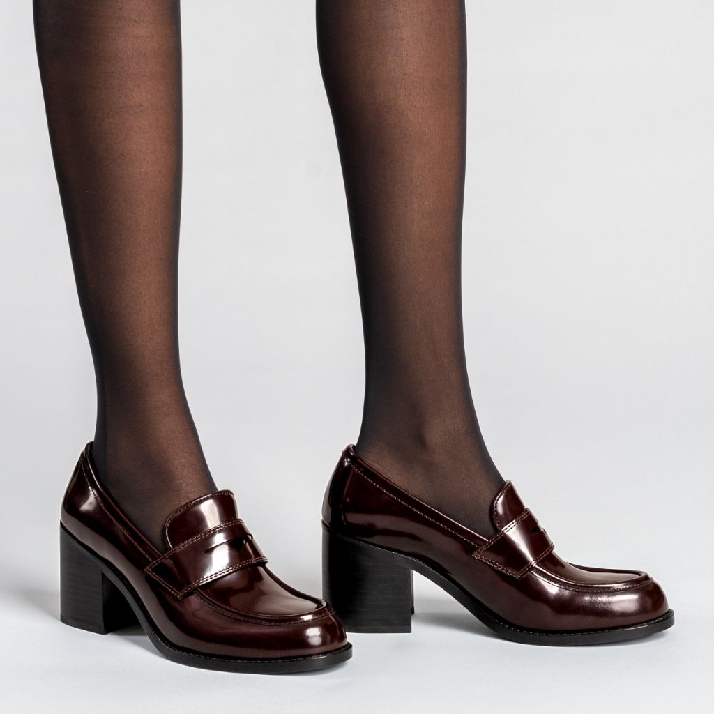 High Heel Penny | Burgundy - Image 5