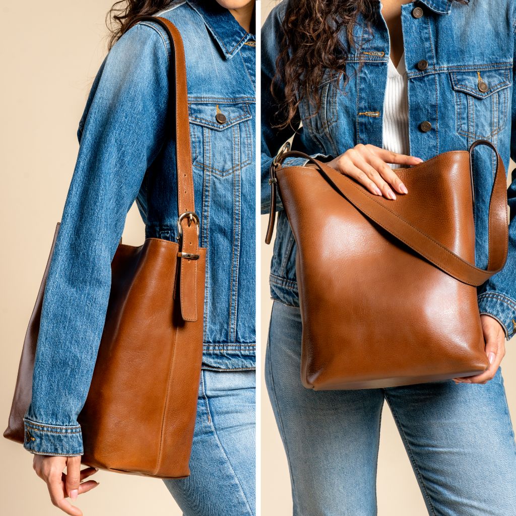 Bucket Bag | Saddle - Image 8