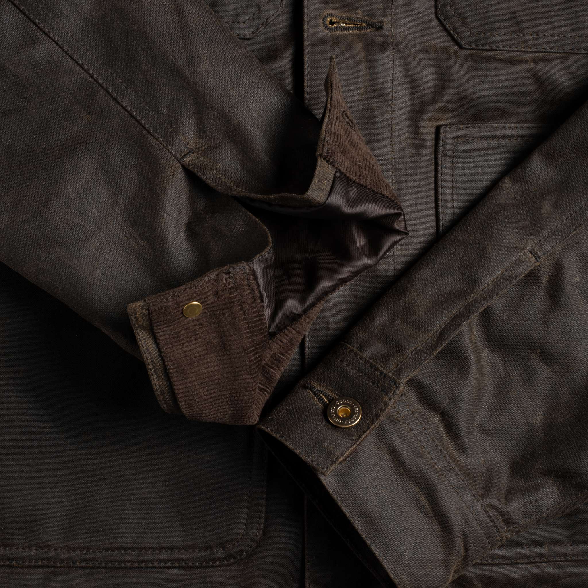 Waxed Trucker Jacket | Dark Olive - Image 8