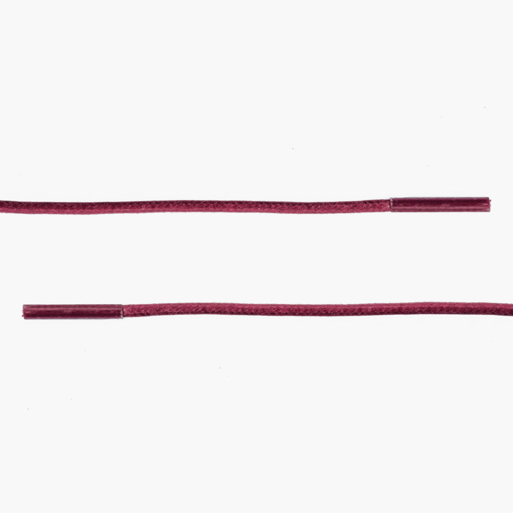 Round Waxed Cotton Laces | Plum - Image 2